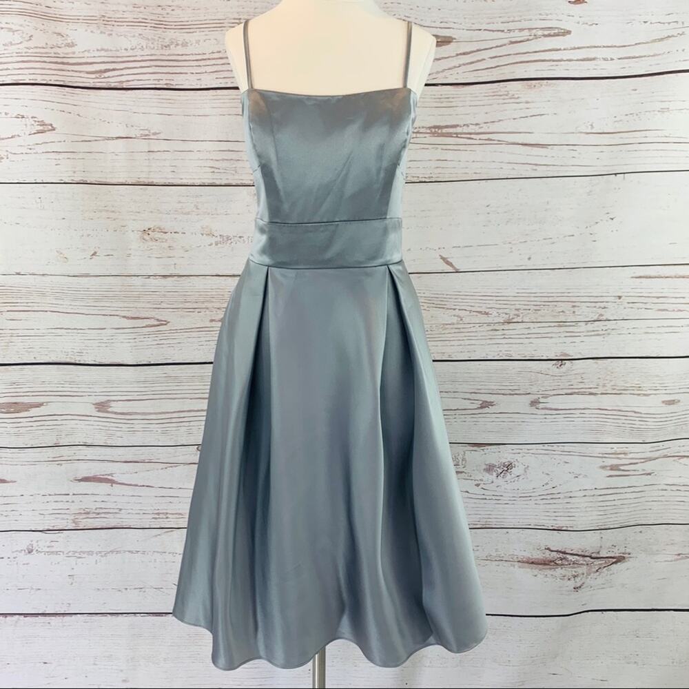 Wtoo silver aline dress with pockets bridesmaid